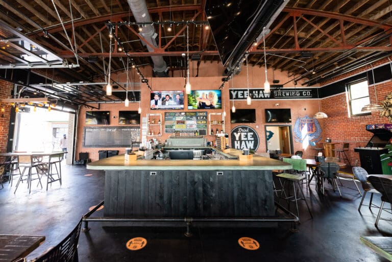 Empty Interior bar at Yee-Haw Greenville, SC